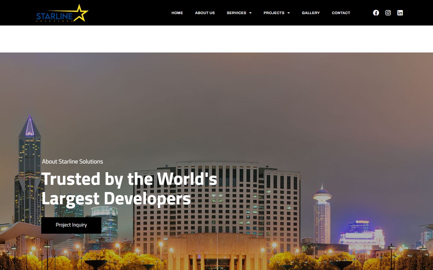Starline Solutions website screenshot